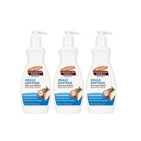 Palmer’s Cocoa Butter Formula Daily Skin Therapy Cocoa Butter Body Lotion for Dry Skin, Hand & Body Conditioner, Pump Bottle,13.5 Oz (Pack of 3)
